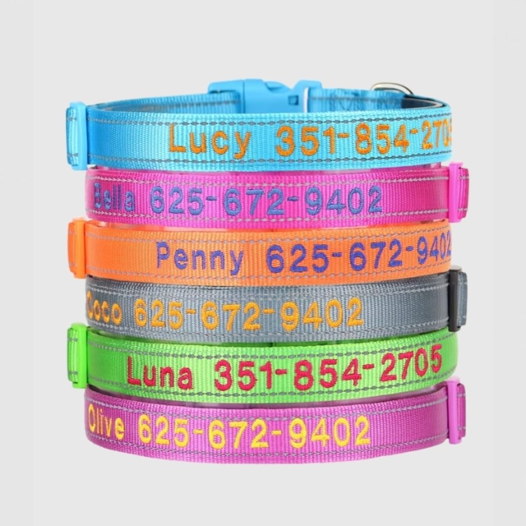 gepersonaliseerde-hondenhalsband-reflecterend