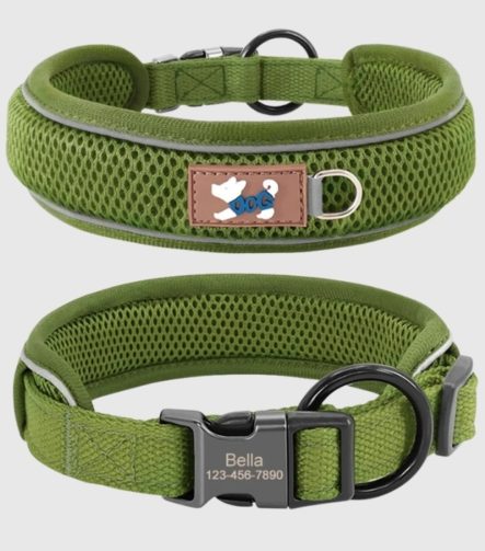gepersonaliseerde-hondenhalsband-reflecterend-ademend