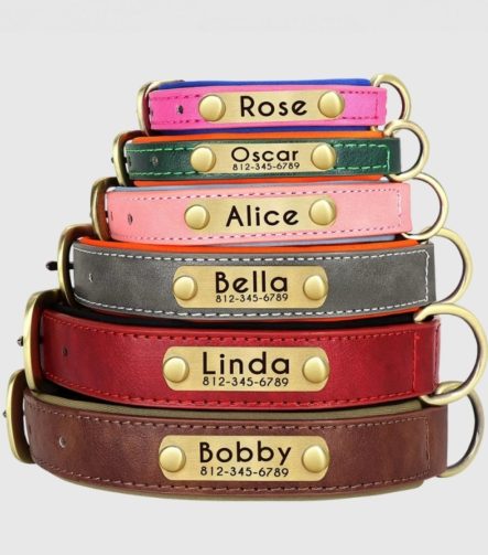 gepersonaliseerde-leren-halsband-leder